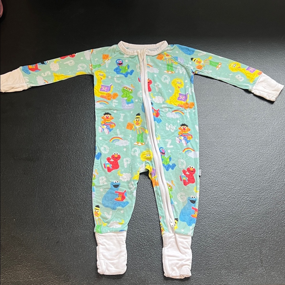 Little Sleepies 3-6m Sesame Street Zippy